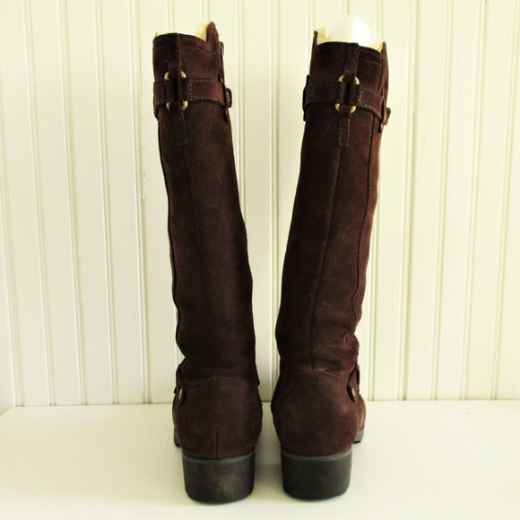 Ugg Jillian 1917 Tall Brown Suede Sheerling Boot - Picture 3 of 15